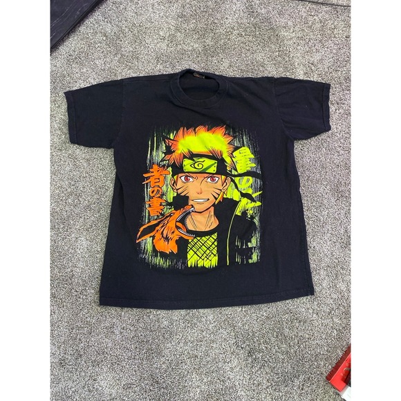 Si Lykia Other - Awesome Neon & Black Naruto T Shirt Size Large Si Lykia